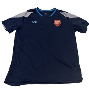 Arsenal FC London Football Training Jersey Navy Blue Men's Large